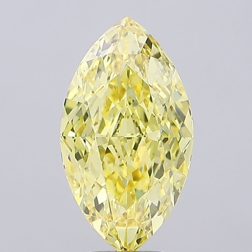 Loose Diamond - MARQUISE 8.06ct Fancy Intense Yellow VS2: Loose Diamond - MARQUISE 8.06ct Fancy Intense Yellow VS2 Source: This is a real non-mined Diamond that has been grown in a lab Shape: MARQUISE Carats: 8.06 Color: Fancy Intense Yellow Certification: I
