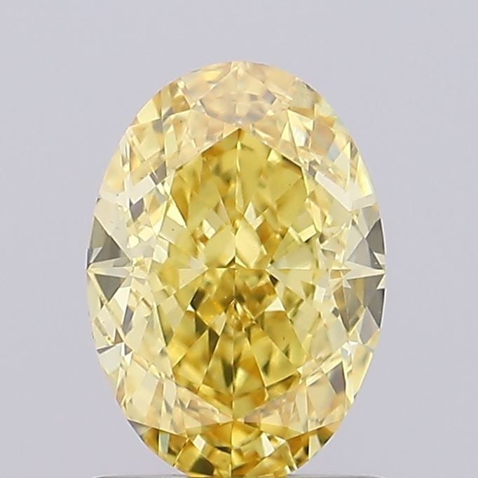 Loose Diamond - OVAL 1.22ct Fancy Intense Yellow VS1: Loose Diamond - OVAL 1.22ct Fancy Intense Yellow VS1 Source: This is a real non-mined Diamond that has been grown in a lab Shape: OVAL Carats: 1.22 Color: Fancy Intense Yellow Certification: IGI Video
