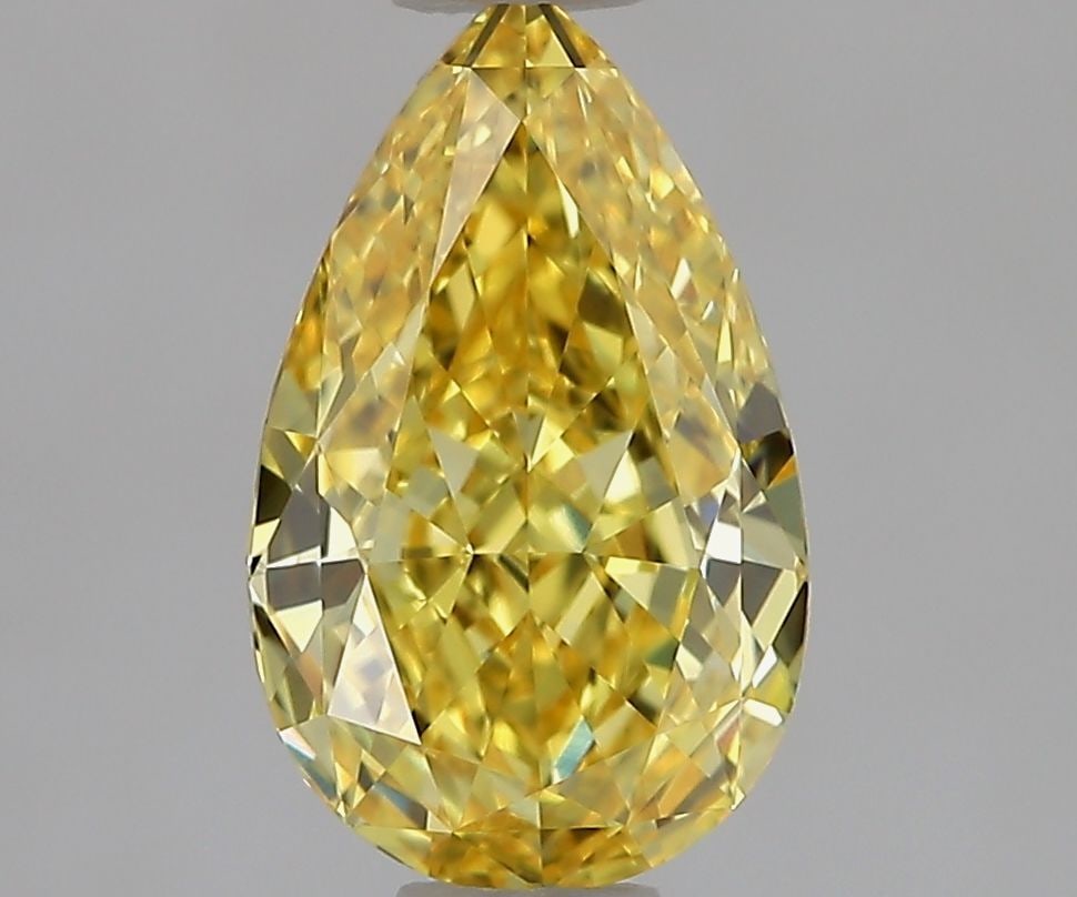 Loose Diamond - PEAR 1.32ct Fancy Vivid Yellow VS1: Loose Diamond - PEAR 1.32ct Fancy Vivid Yellow VS1 Source: This is a real non-mined Diamond that has been grown in a lab Shape: PEAR Carats: 1.32 Color: Fancy Vivid Yellow Certification: NONE Video: