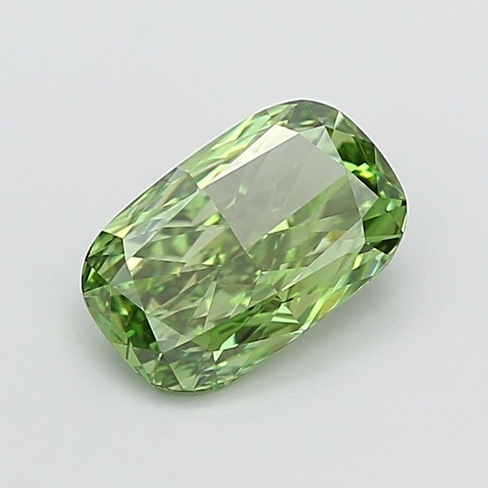 Loose Diamond - CUSHION MODIFIED 2.09ct Fancy Vivid Green VVS2: Loose Diamond - CUSHION MODIFIED 2.09ct Fancy Vivid Green VVS2 Source: This is a real non-mined Diamond that has been grown in a lab Shape: CUSHION MODIFIED Carats: 2.09 Color: Fancy Vivid Green Certi