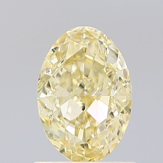 Loose Diamond - OVAL 0.94ct Fancy Light Yellow VS1: Loose Diamond - OVAL 0.94ct Fancy Light Yellow VS1 Source: This is a real non-mined Diamond that has been grown in a lab Shape: OVAL Carats: 0.94 Color: Fancy Light Yellow Certification: IGI Video:
