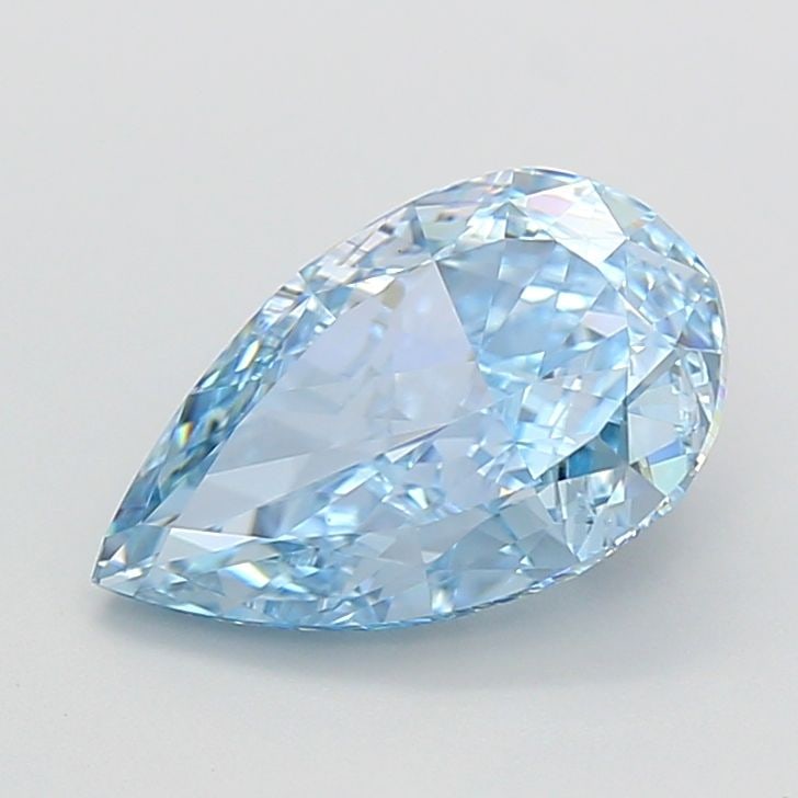 Loose Diamond - PEAR 4.03ct Fancy Vivid Blue VS1: Loose Diamond - PEAR 4.03ct Fancy Vivid Blue VS1 Source: This is a real non-mined Diamond that has been grown in a lab Shape: PEAR Carats: 4.03 Color: Fancy Vivid Blue Certification: IGI Video: