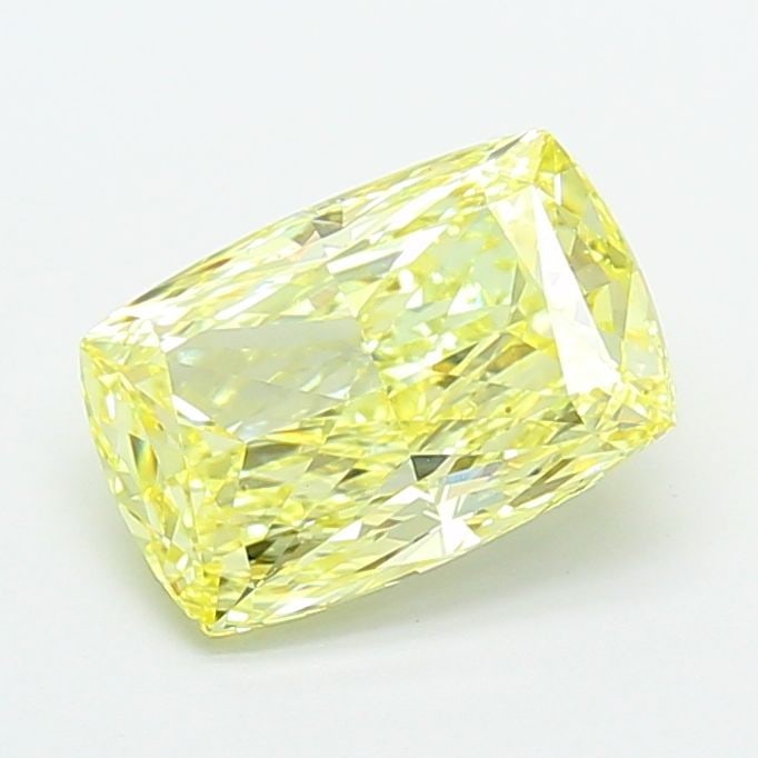Loose Diamond - CUSHION MODIFIED 2.78ct Fancy Intense Yellow VVS2: Loose Diamond - CUSHION MODIFIED 2.78ct Fancy Intense Yellow VVS2 Source: This is a real non-mined Diamond that has been grown in a lab Shape: CUSHION MODIFIED Carats: 2.78 Color: Fancy Intense Yellow