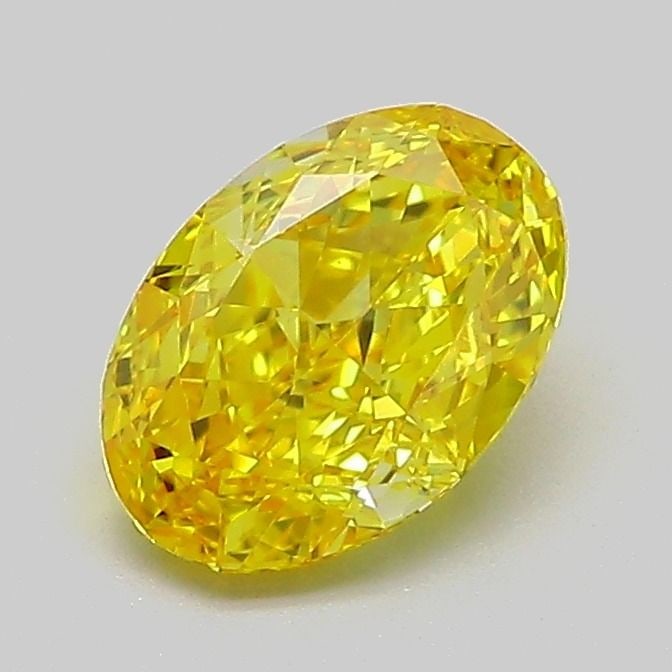 Loose Diamond - OVAL 1.06ct Fancy Vivid Yellow VVS2: Loose Diamond - OVAL 1.06ct Fancy Vivid Yellow VVS2 Source: This is a real non-mined Diamond that has been grown in a lab Shape: OVAL Carats: 1.06 Color: Fancy Vivid Yellow Certification: IGI Video: