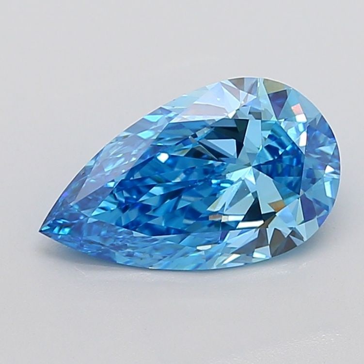 Loose Diamond - PEAR 2.92ct Fancy Vivid Blue VS2: Loose Diamond - PEAR 2.92ct Fancy Vivid Blue VS2 Source: This is a real non-mined Diamond that has been grown in a lab Shape: PEAR Carats: 2.92 Color: Fancy Vivid Blue Certification: IGI Video: