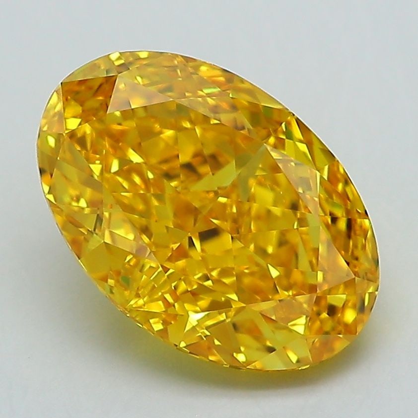 Loose Diamond - OVAL 3.11ct Fancy Vivid Yellow VS1: Loose Diamond - OVAL 3.11ct Fancy Vivid Yellow VS1 Source: This is a real non-mined Diamond that has been grown in a lab Shape: OVAL Carats: 3.11 Color: Fancy Vivid Yellow Certification: IGI Video: