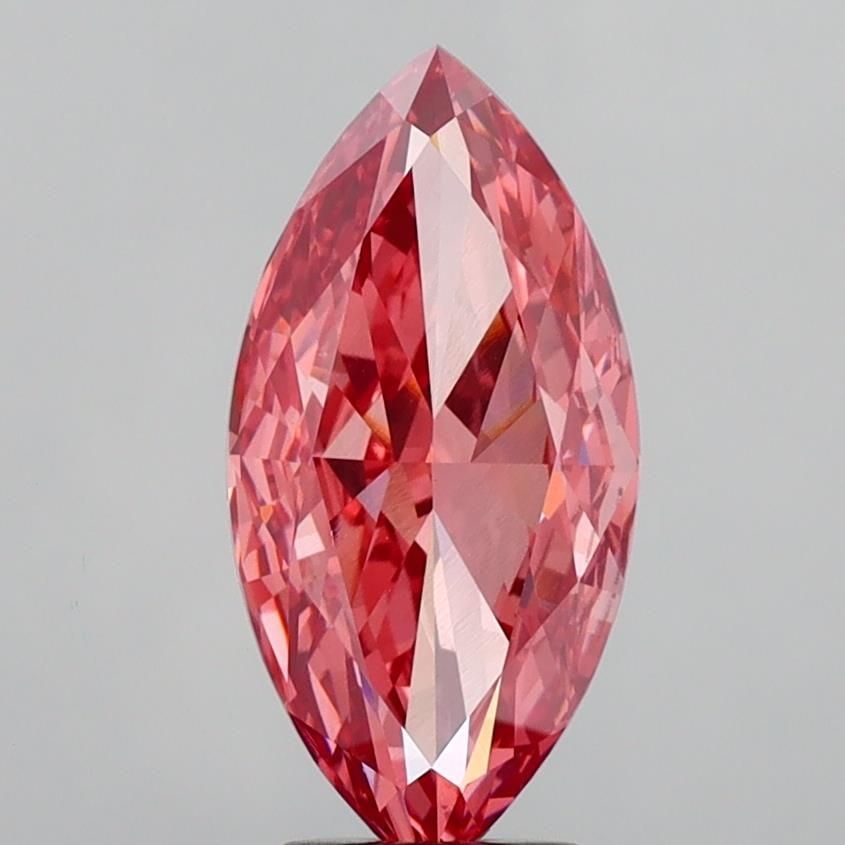 Loose Diamond - MARQUISE 5.35ct Fancy Vivid Pink VS1: Loose Diamond - MARQUISE 5.35ct Fancy Vivid Pink VS1 Source: This is a real non-mined Diamond that has been grown in a lab Shape: MARQUISE Carats: 5.35 Color: Fancy Vivid Pink Certification: IGI Video