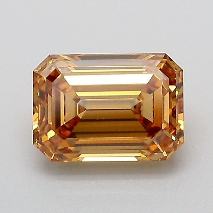 Loose Diamond - EMERALD 1.07ct Fancy Light Yellowish Brown VVS2: Loose Diamond - EMERALD 1.07ct Fancy Light Yellowish Brown VVS2 Source: This is a real non-mined Diamond that has been grown in a lab Shape: EMERALD Carats: 1.07 Color: Fancy Light Yellowish Brown Cer
