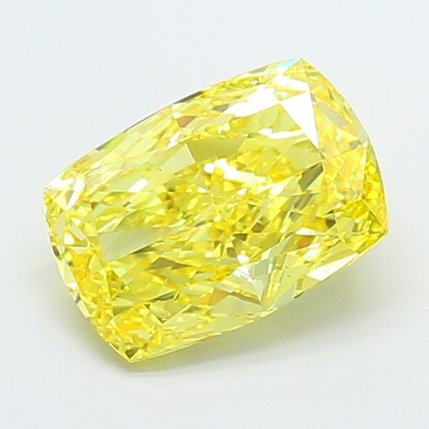 Loose Diamond - CUSHION MODIFIED 3.25ct Fancy Vivid Yellow VS1: Loose Diamond - CUSHION MODIFIED 3.25ct Fancy Vivid Yellow VS1 Source: This is a real non-mined Diamond that has been grown in a lab Shape: CUSHION MODIFIED Carats: 3.25 Color: Fancy Vivid Yellow Cert
