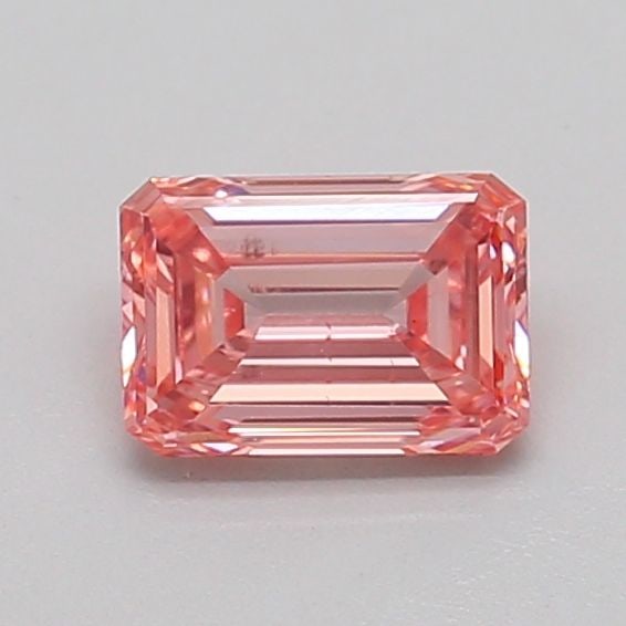 Loose Diamond - EMERALD 0.64ct Fancy Intense Pink SI1: Loose Diamond - EMERALD 0.64ct Fancy Intense Pink SI1 Source: This is a real non-mined Diamond that has been grown in a lab Shape: EMERALD Carats: 0.64 Color: Fancy Intense Pink Certification: IGI Vid