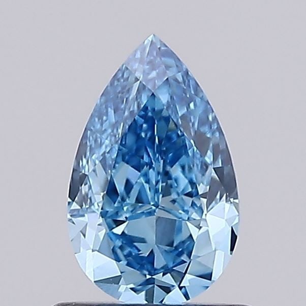 Loose Diamond - PEAR 1.02ct Fancy Vivid Blue VS1: Loose Diamond - PEAR 1.02ct Fancy Vivid Blue VS1 Source: This is a real non-mined Diamond that has been grown in a lab Shape: PEAR Carats: 1.02 Color: Fancy Vivid Blue Certification: IGI Video: Video