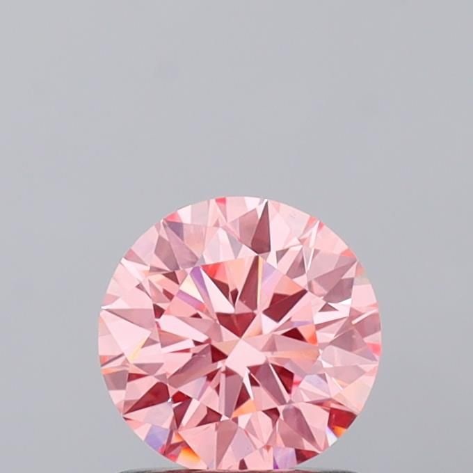 Ideal Loose Diamond - ROUND 1.0ct Fancy Vivid Pink VS1: Ideal Loose Diamond - ROUND 1.0ct Fancy Vivid Pink VS1 Source: This is a real non-mined Diamond that has been grown in a lab Shape: ROUND Carats: 1.0 Color: Fancy Vivid Pink Certification: IGI Video:
