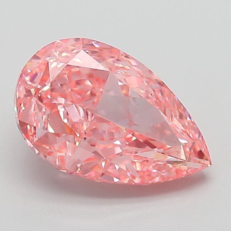 Loose Diamond - PEAR 2.01ct Fancy Vivid Pink VS1: Loose Diamond - PEAR 2.01ct Fancy Vivid Pink VS1 Source: This is a real non-mined Diamond that has been grown in a lab Shape: PEAR Carats: 2.01 Color: Fancy Vivid Pink Certification: IGI Additional im