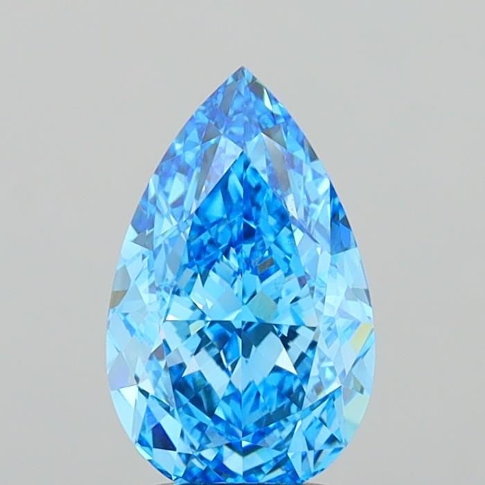 Loose Diamond - PEAR 3.01ct Fancy Vivid Blue VVS2: Loose Diamond - PEAR 3.01ct Fancy Vivid Blue VVS2 Source: This is a real non-mined Diamond that has been grown in a lab Shape: PEAR Carats: 3.01 Color: Fancy Vivid Blue Certification: IGI Video: