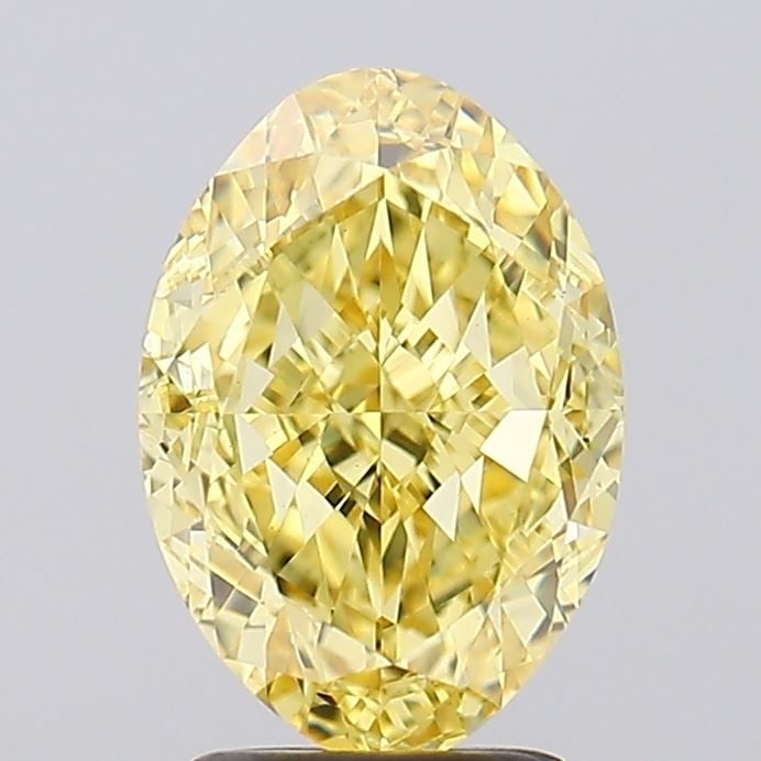 Loose Diamond - OVAL 3.51ct Fancy Vivid Yellow VS1: Loose Diamond - OVAL 3.51ct Fancy Vivid Yellow VS1 Source: This is a real non-mined Diamond that has been grown in a lab Shape: OVAL Carats: 3.51 Color: Fancy Vivid Yellow Certification: IGI Video: