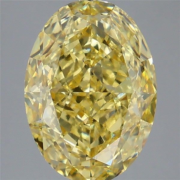 Loose Diamond - OVAL 5.58ct Fancy Intense Yellow VS1: Loose Diamond - OVAL 5.58ct Fancy Intense Yellow VS1 Source: This is a real non-mined Diamond that has been grown in a lab Shape: OVAL Carats: 5.58 Color: Fancy Intense Yellow Certification: IGI Video