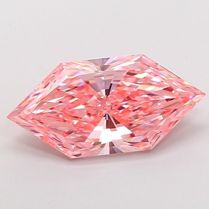 Loose Diamond - HEXAGONAL 3.5ct Fancy Vivid Pink VS1: Loose Diamond - HEXAGONAL 3.5ct Fancy Vivid Pink VS1 Source: This is a real non-mined Diamond that has been grown in a lab Shape: HEXAGONAL Carats: 3.5 Color: Fancy Vivid Pink Certification: IGI Video