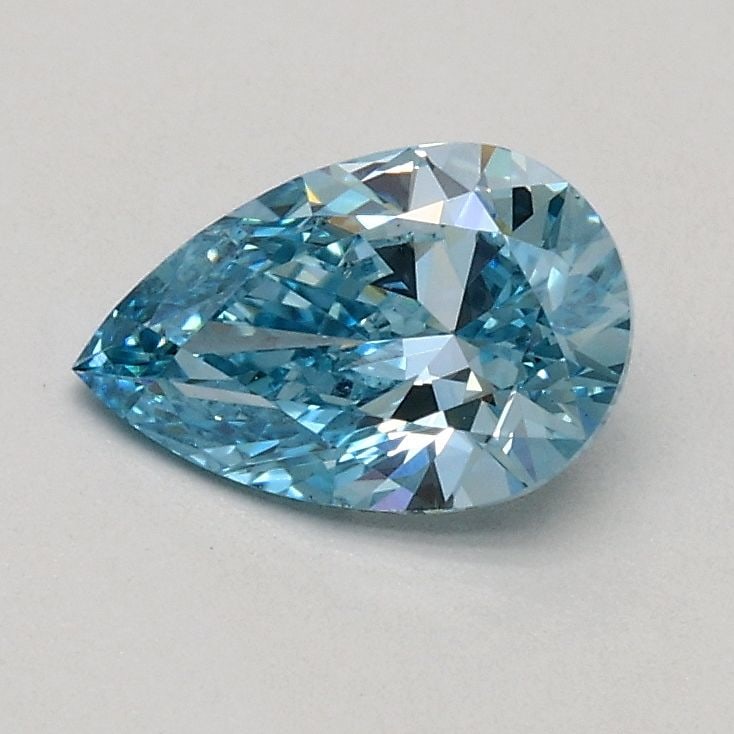 Loose Diamond - PEAR 0.55ct Fancy Vivid Blue VS2: Loose Diamond - PEAR 0.55ct Fancy Vivid Blue VS2 Source: This is a real non-mined Diamond that has been grown in a lab Shape: PEAR Carats: 0.55 Color: Fancy Vivid Blue Certification: IGI Video: