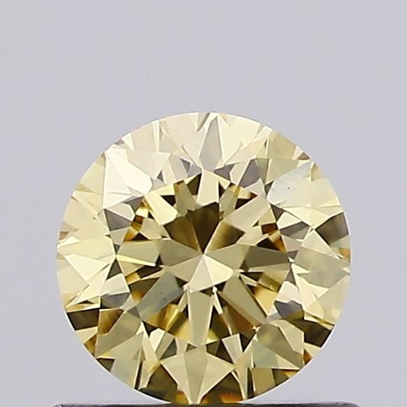 Loose Diamond - ROUND 0.58ct Fancy Yellow VS1: Loose Diamond - ROUND 0.58ct Fancy Yellow VS1 Source: This is a real non-mined Diamond that has been grown in a lab Shape: ROUND Carats: 0.58 Color: Fancy Yellow Certification: IGI Video: