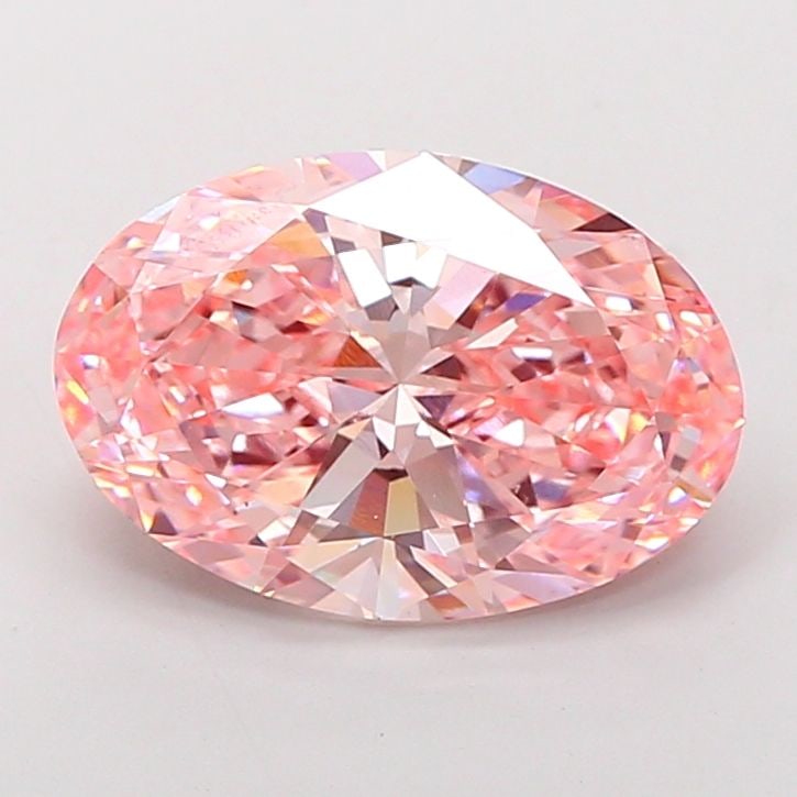Loose Diamond - OVAL 6.05ct Fancy Vivid Pink VS1: Loose Diamond - OVAL 6.05ct Fancy Vivid Pink VS1 Source: This is a real non-mined Diamond that has been grown in a lab Shape: OVAL Carats: 6.05 Color: Fancy Vivid Pink Certification: IGI Video: