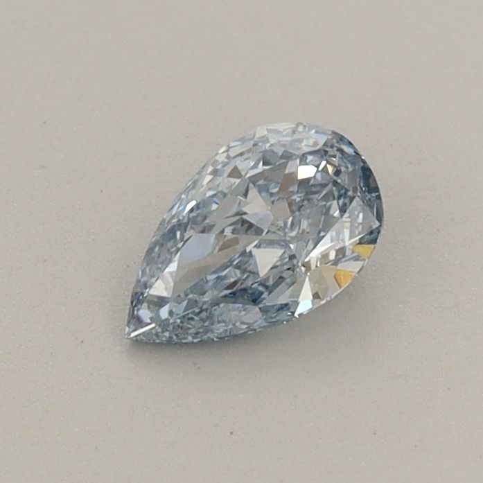 Loose Diamond - PEAR 0.38ct Fancy Blue VVS1: Loose Diamond - PEAR 0.38ct Fancy Blue VVS1 Source: This is a real non-mined Diamond that has been grown in a lab Shape: PEAR Carats: 0.38 Color: Fancy Blue Certification: IGI Video: