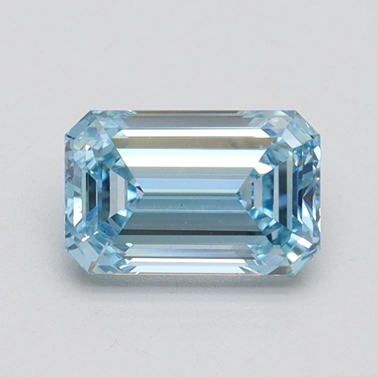 Loose Diamond - EMERALD 0.95ct Fancy Intense Blue VVS2: Loose Diamond - EMERALD 0.95ct Fancy Intense Blue VVS2 Source: This is a real non-mined Diamond that has been grown in a lab Shape: EMERALD Carats: 0.95 Color: Fancy Intense Blue Certification: IGI Vi