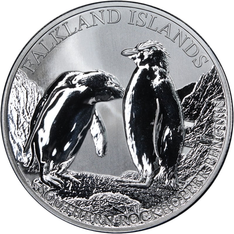 2026 Falkland Islands Southern Rockhopper Penguin 1 oz Silver Proof OGP COA (1 of 3)