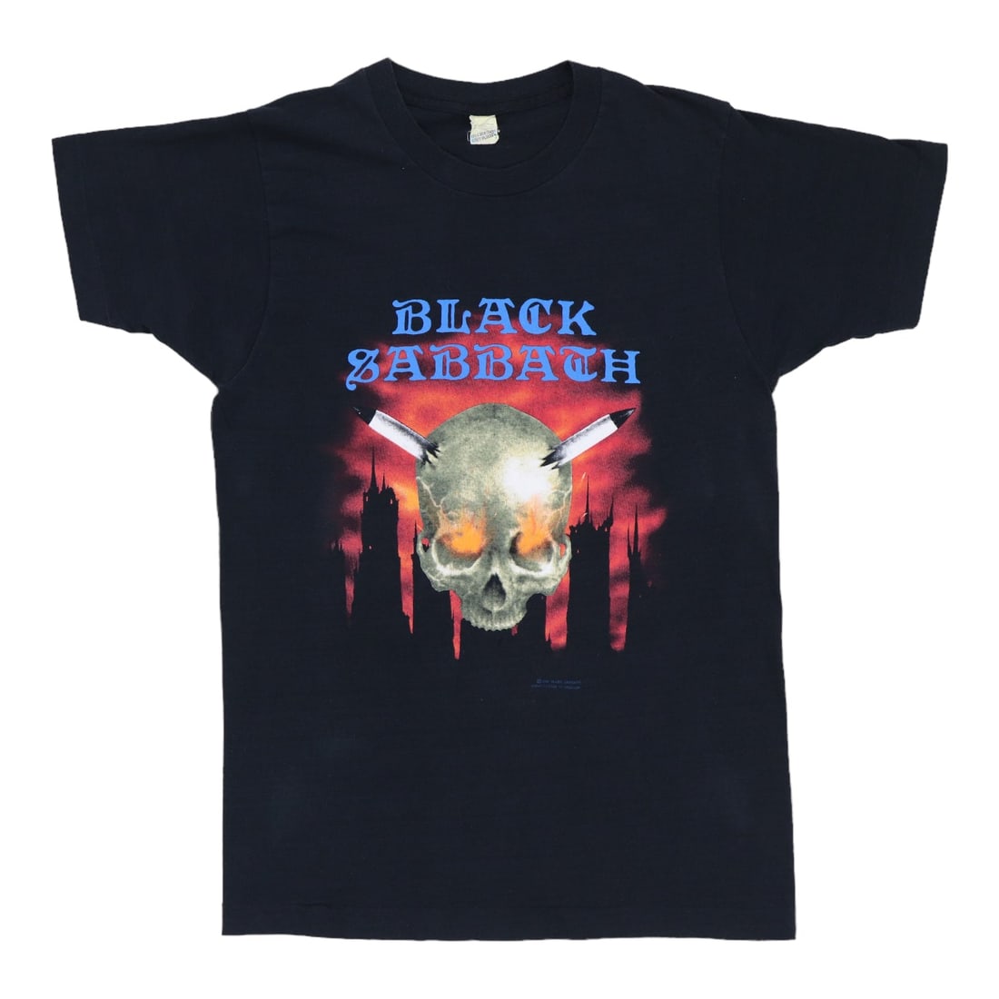 Vintage 1989 Headless Cross Tour T-Shirt by Black Sabbath: Vintage 1989 Headless Cross Tour T-Shirt by Black Sabbath This is an original vintage 1989 Black Sabbath Headless Cross Tour shirt featuring both front and back graphics. The shirt is made from 100% c
