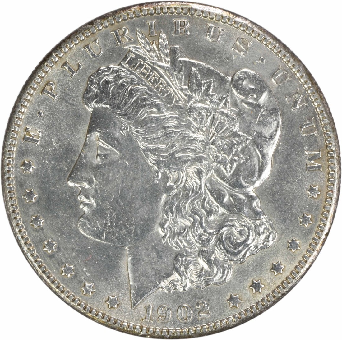 1902 O $1 Morgan Silver Dollar BU Uncirculated Uncertified: 1902 O $1 Morgan Silver Dollar BU Uncirculated Uncertified 1902-O Morgan Silver Dollar offered in BU uncirculated condition. This pre-owned coin is an uncertified Morgan dollar struck in silver with a