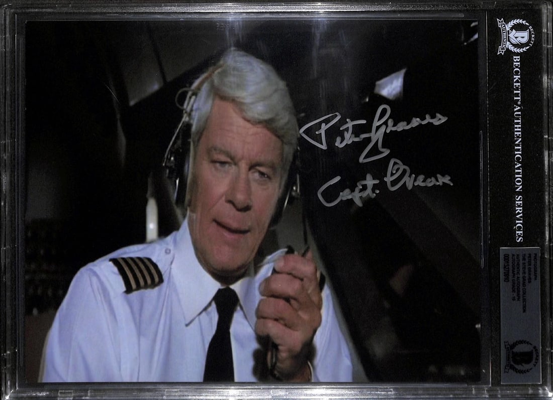 Beckett 8x10 Peter Graves Captain Oveur signed photo (1 of 1)