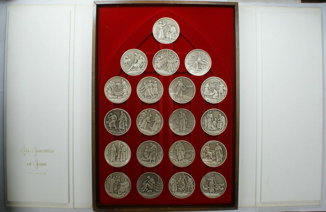 20 Sterling Silver Medals Parables of Jesus Pietro Montana (1 of 11)