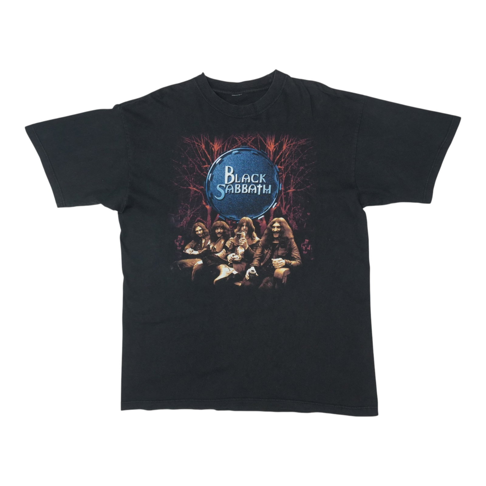 Vintage 1999 Black Sabbath Concert T Shirt Original Cotton Band Tee: Vintage 1999 Black Sabbath Concert T Shirt Original Cotton Band Tee This is an original vintage Black Sabbath tour shirt from 1999, featuring graphics on both the front and back. The shirt is made fro