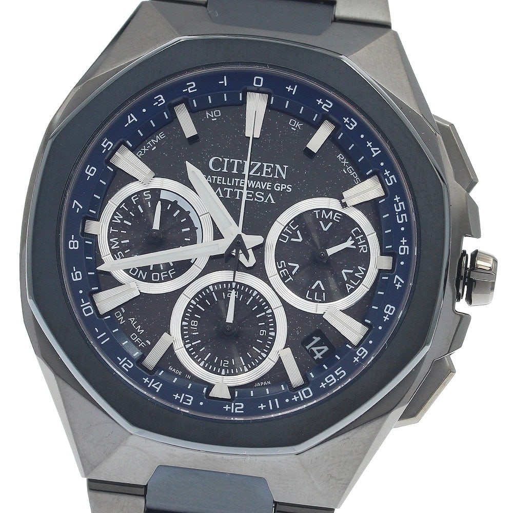 Citizen Attesa ACT Line F950-00CWB01 Titanium Chronograph Wristwatch: Citizen Attesa ACT Line F950-00CWB01 Titanium Chronograph Wristwatch Citizen Attesa ACT Line Chronograph men's wristwatch, model CC4106-74E/F950-00CWB01. It features a black dial, titanium case and ti