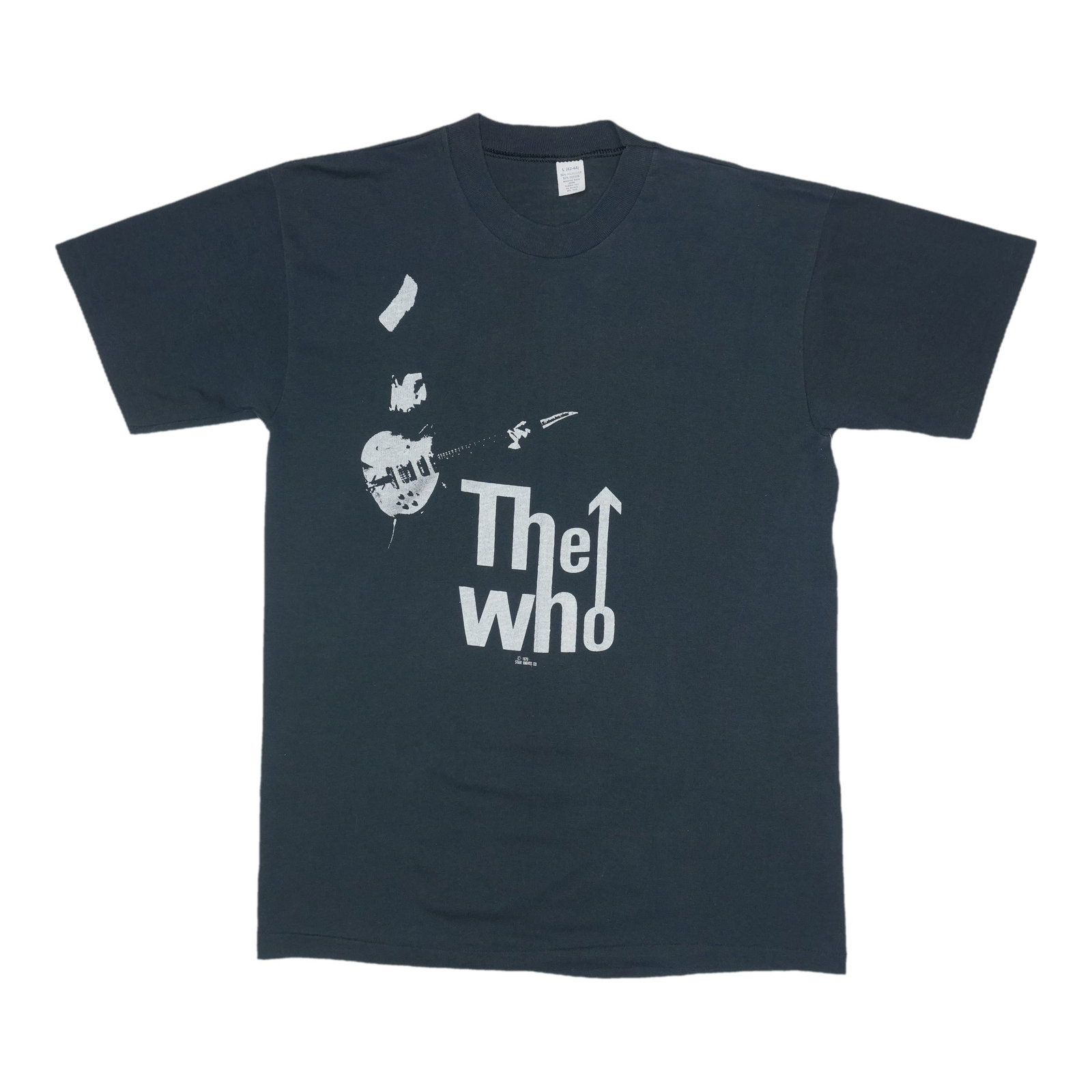 Vintage 1979 Black The Who Maximum R&B Poly Cotton Band Shirt (1 of 5)
