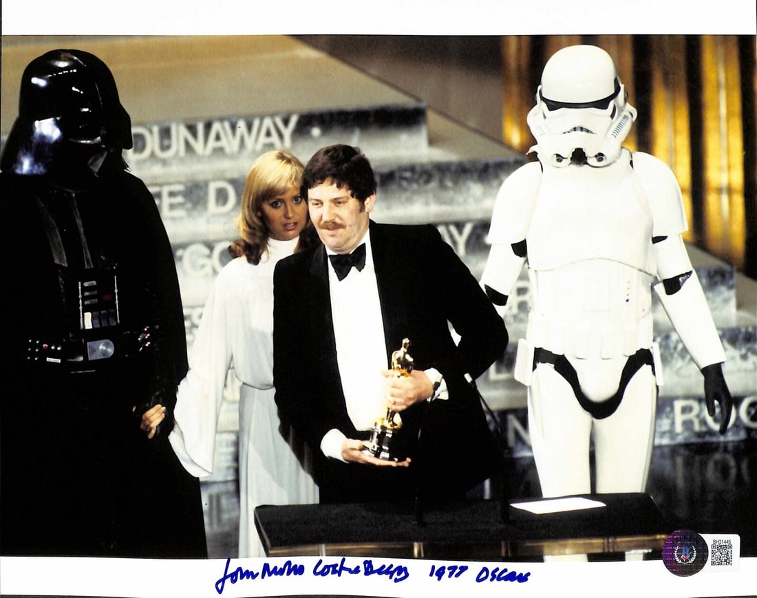 11x14 Signed John Mollo Star Wars Oscar Inscribed Photo Beckett Authenticated (1 of 1)