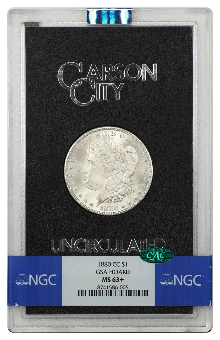 1880 CC Morgan Dollar $1 GSA NGC MS63+ CAC (1 of 4)
