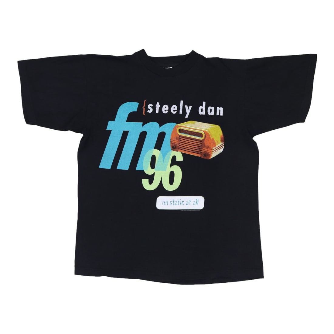 Vintage 1996 Steely Dan No Static At All Concert T Shirt Black Cotton Large (1 of 5)