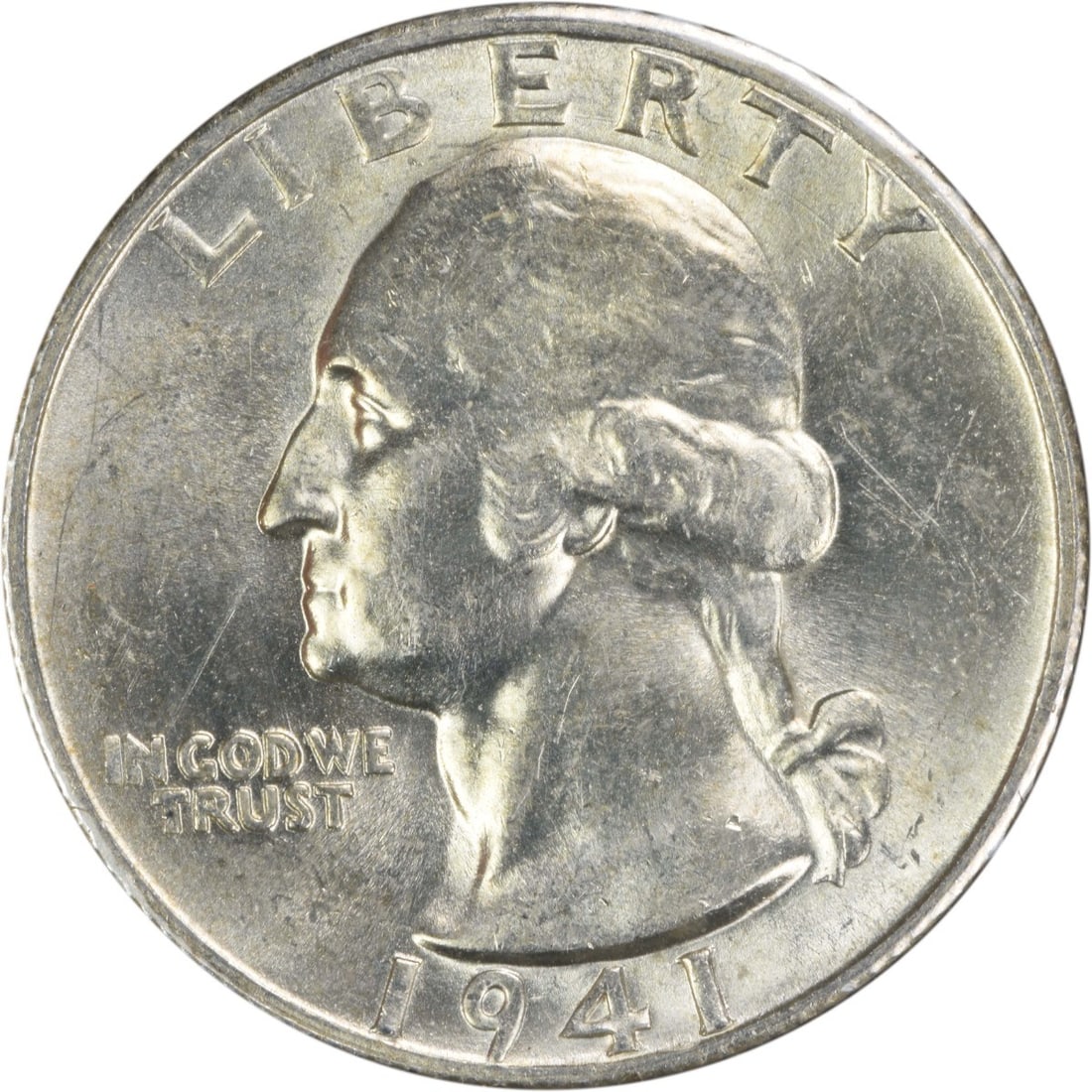 1941-S Washington 25C Silver Quarter Choice BU Uncertified: 1941-S Washington 25C Silver Quarter Choice BU Uncertified This is a 1941-S Washington Silver Quarter featuring a large 'S' mint mark and the FS-503 variety. The coin is in Choice Brilliant Uncirculat