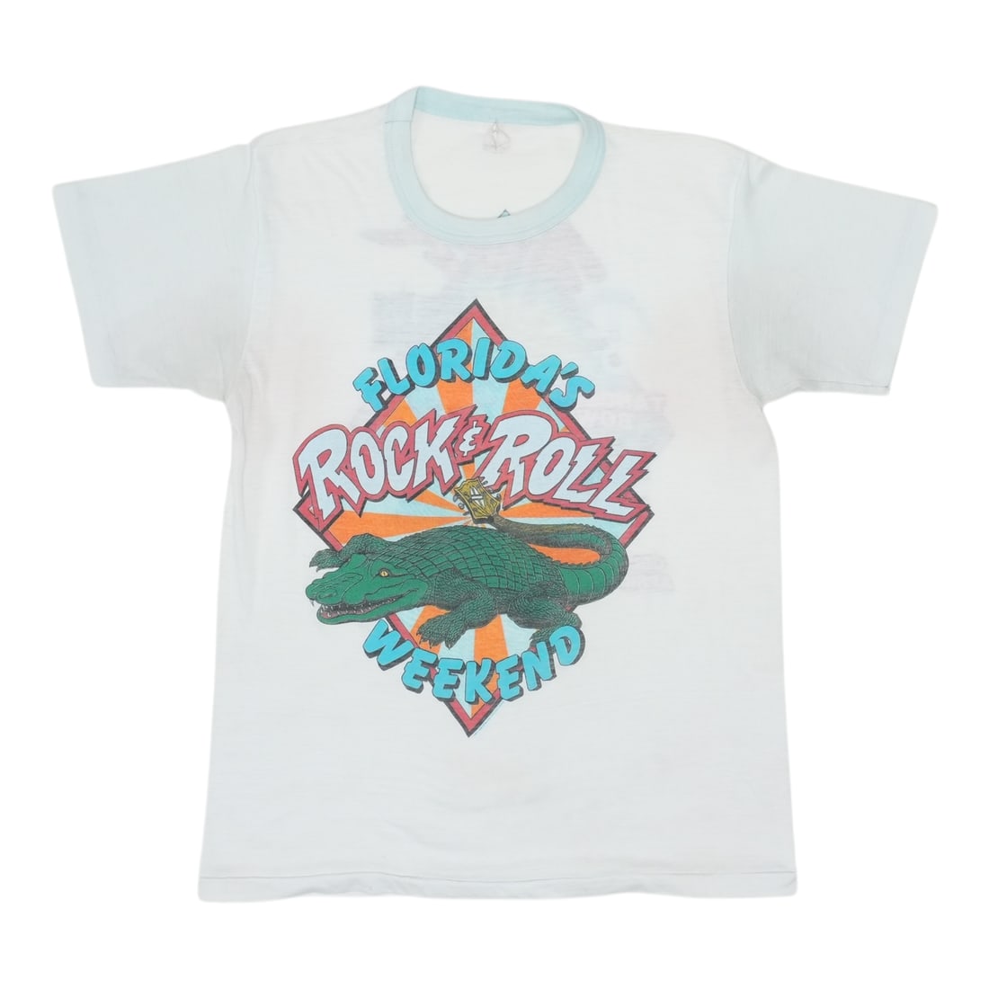 Vintage 1981 Florida Rock and Roll Weekend Concert T Shirt XL White (1 of 7)