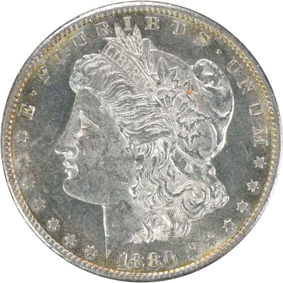 Uncirculated 1880 San Francisco Morgan Dollar Silver BU Grade Uncertified: Uncirculated 1880 San Francisco Morgan Dollar Silver BU Grade Uncertified This is an 1880-S Morgan Silver Dollar from the United States, featuring a Brilliant Uncirculated (BU) grade. The coin is unce