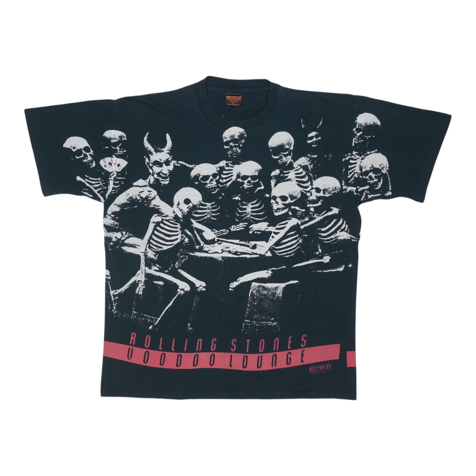 Vintage 1994 Black Cotton Rolling Stones Voodoo Lounge XL Shirt (1 of 4)