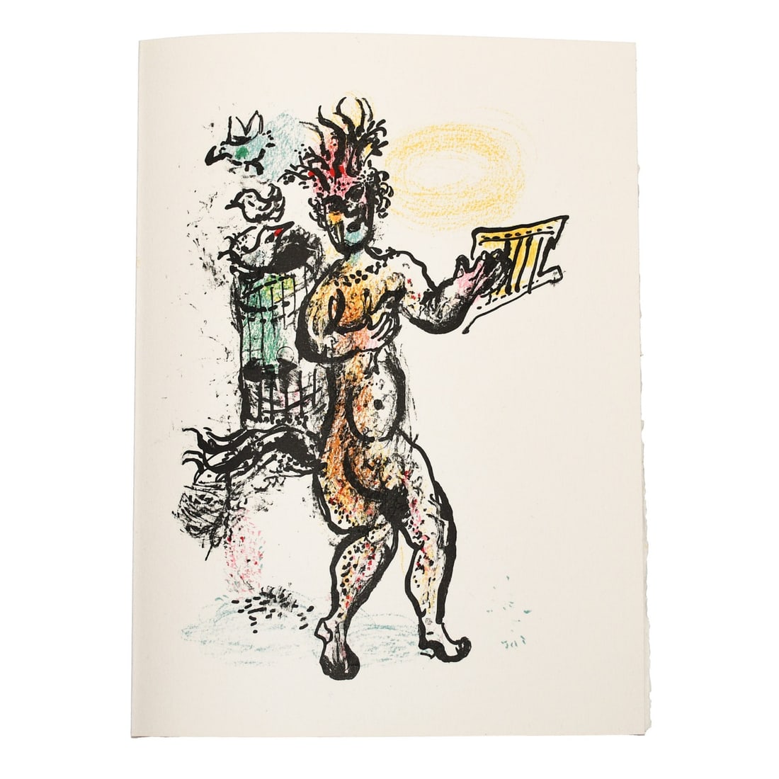 Marc Chagall Fairy and Kingdom lithograph 8th of 10: Marc Chagall Fairy and Kingdom lithograph 8th of 10 This is an original color lithograph titled "La feerie et le royaume (The Fairy and the Kingdom)" by Marc Chagall, created in 1972. It is the 8th wo