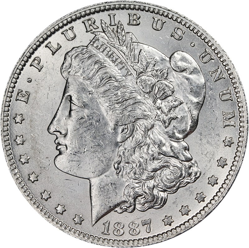 1887-O Morgan Silver Dollar Key Date BU Uncirculated Silver Coin: 1887-O Morgan Silver Dollar Key Date BU Uncirculated Silver Coin This stunning 1887-O Morgan Silver Dollar is a key date coin that showcases exceptional eye appeal, with brilliant luster and sharp str