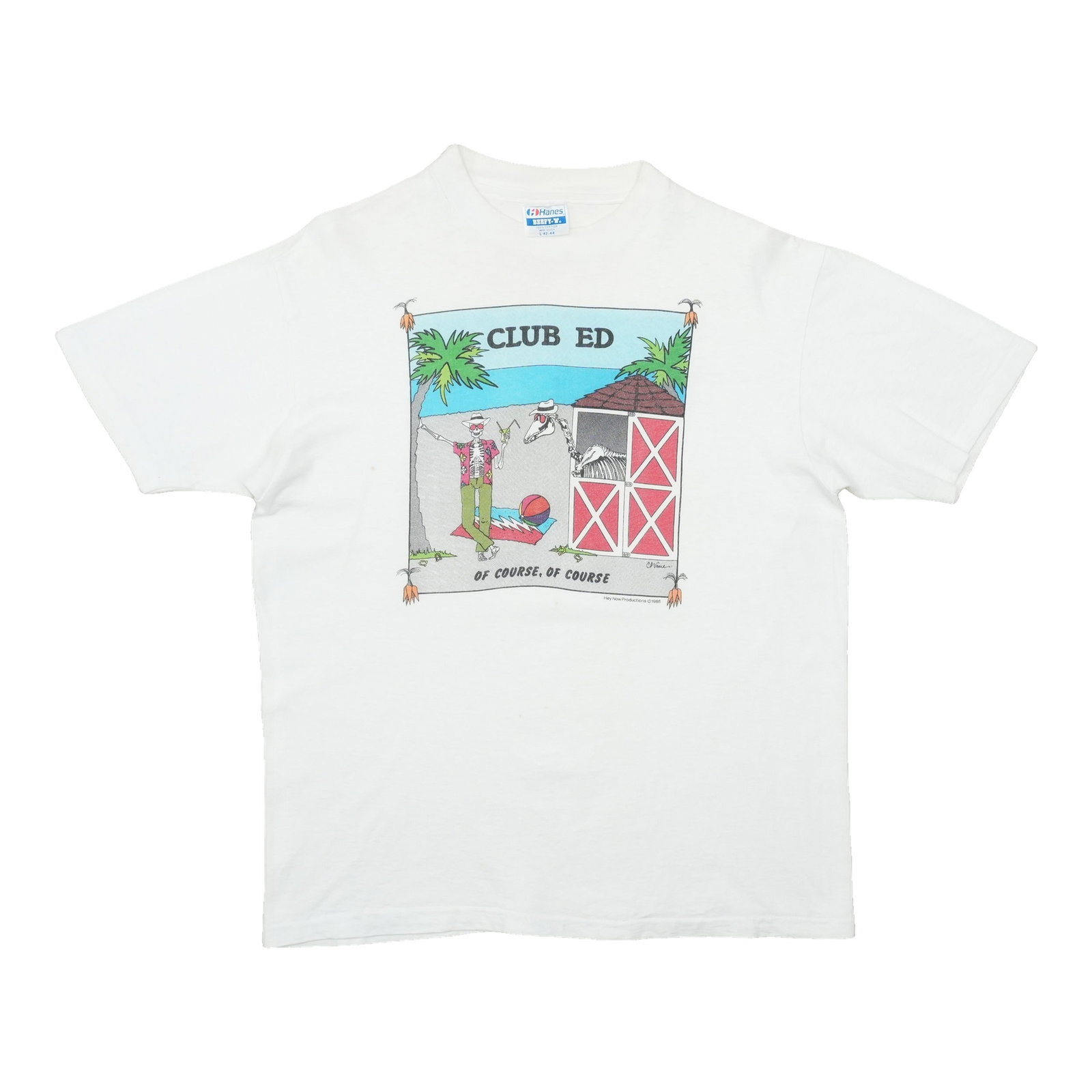 Vintage 1986 Grateful Dead Club Ed White Cotton T Shirt Large: Vintage 1986 Grateful Dead Club Ed White Cotton T Shirt Large Original vintage 1986 Grateful Dead Club Ed shirt. This is a true vintage shirt, not a modern reproduction. It is in good condition with n