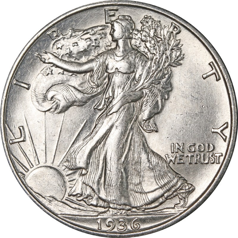 United States 1936 D Walking Liberty Half Dollar Silver Uncertified: United States 1936 D Walking Liberty Half Dollar Silver Uncertified 1936-D Walking Liberty Half from the United States. This uncirculated, pre-owned coin is composed of silver and is uncertified. Spec