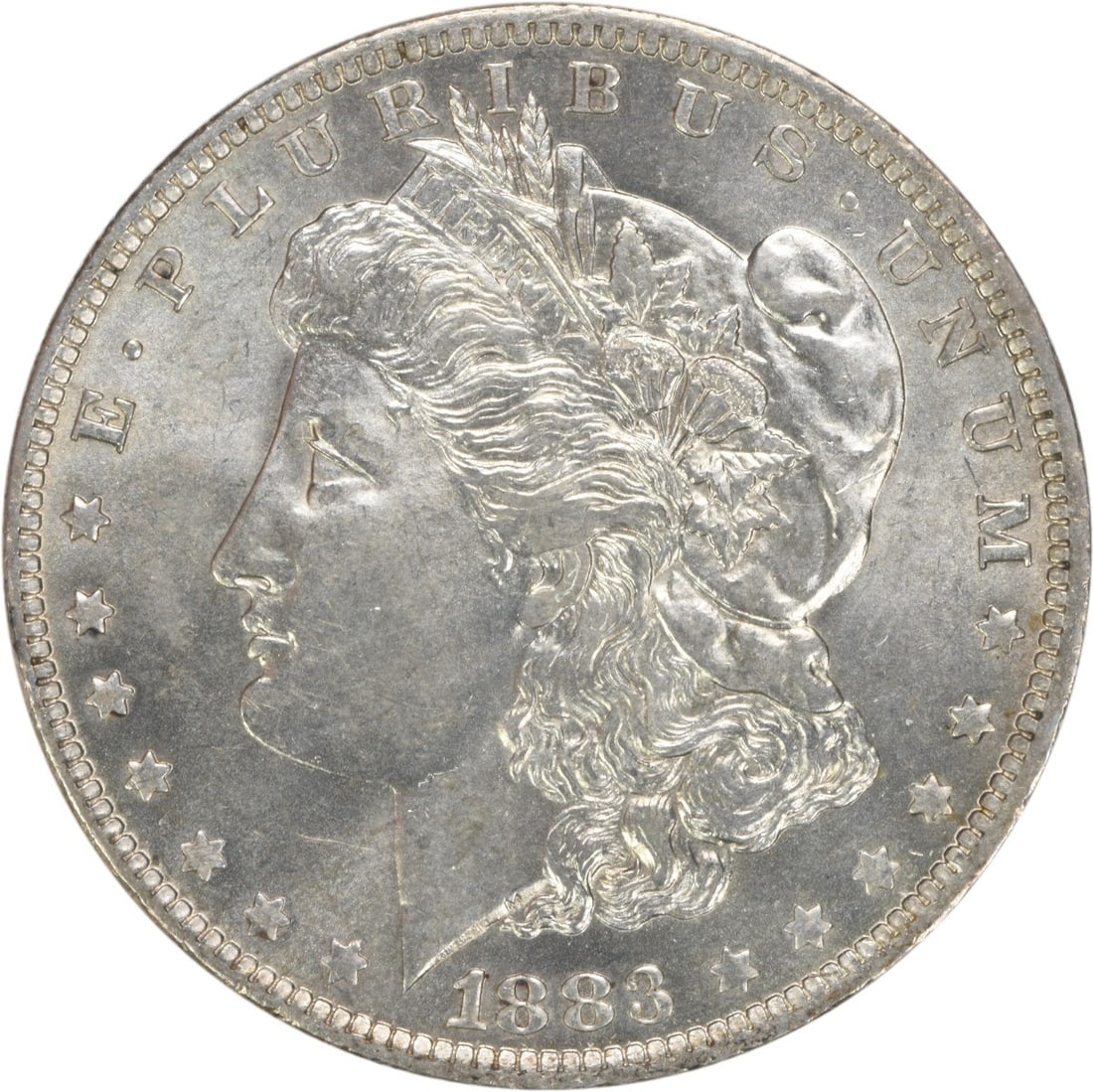 Choice BU 1883-O Silver Dollar Uncirculated Morgan Uncertified: Choice BU 1883-O Silver Dollar Uncirculated Morgan Uncertified This is an 1883-O Morgan Silver Dollar in Choice Brilliant Uncirculated condition. The coin is uncertified and was minted in New Orleans.