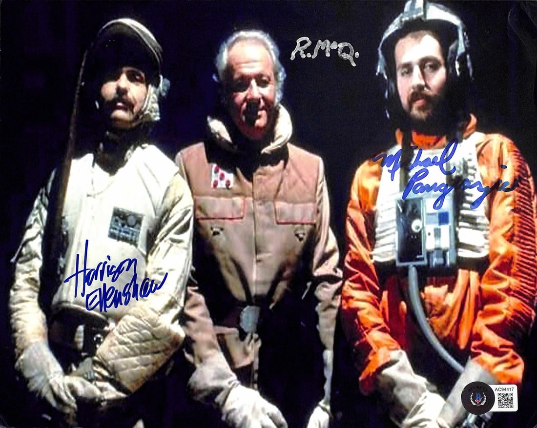 Star Wars Empire 8x10 Photo Multi-Signed McQuarrie Ellenshaw Pangrazio Beckett Authenticated: Star Wars Empire 8x10 Photo Multi-Signed McQuarrie Ellenshaw Pangrazio Beckett Authenticated This 8x10 multi-signed photograph from Star Wars: The Empire Strikes Back features the legendary Hoth Rebel