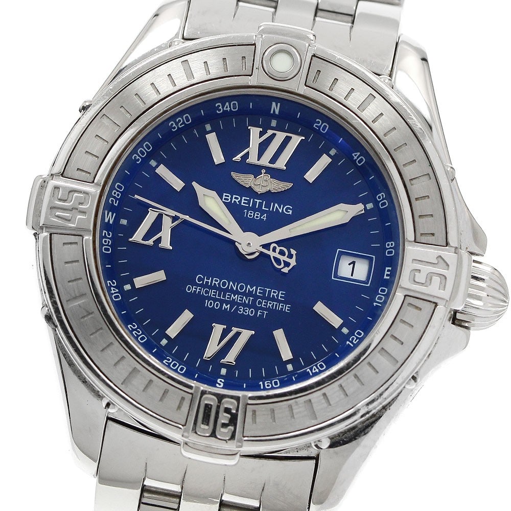 Breitling Cockpit Lady A71365 Blue Dial Quartz Date Wristwatch (1 of 6)