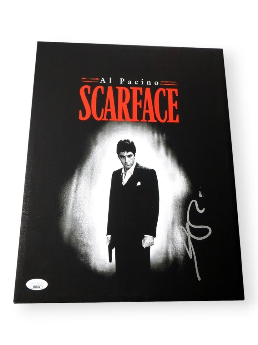 Al Pacino autographed 11X14 canvas photograph Scarface JSA authenticated (1 of 5)