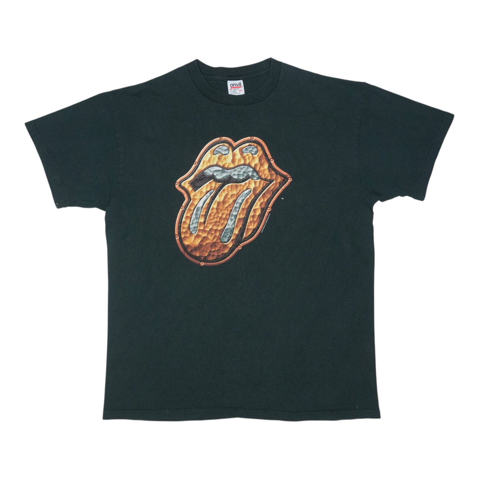 Vintage 1997 Rolling Stones Black Cotton Bridges To Babylon Tour Tee (1 of 6)